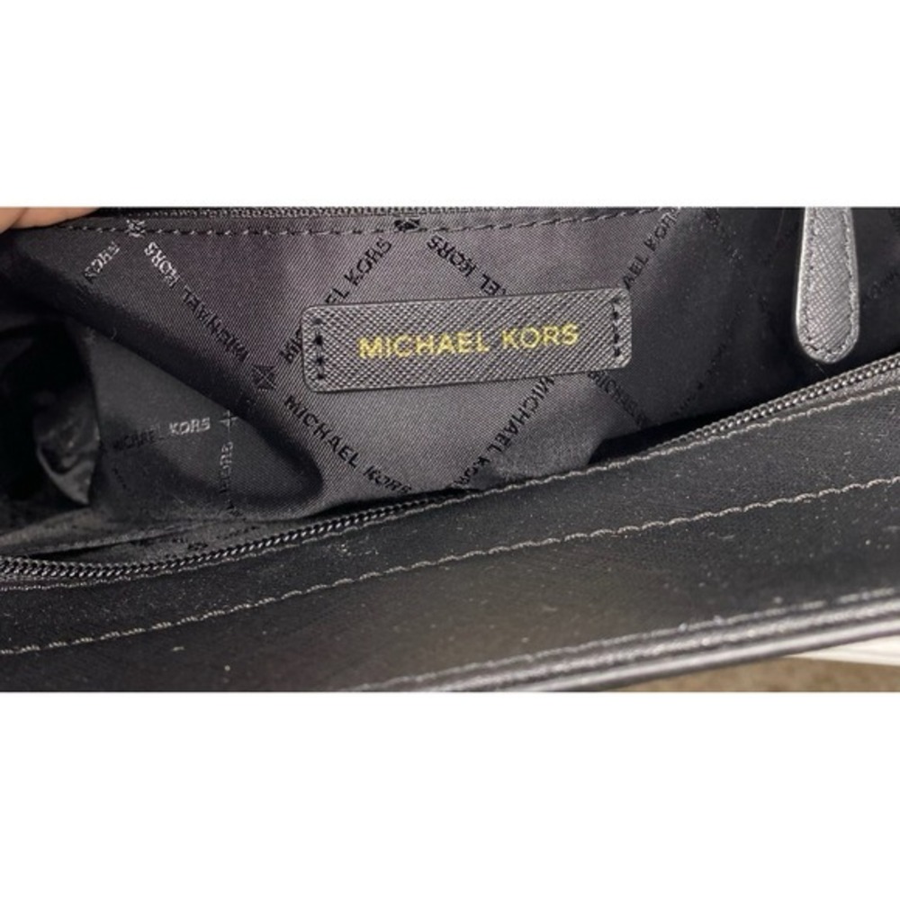 Michael Kors Womens Jet Set Travel Handbag Black Leather‎ Shoulderbag Tote Large - Picture 15 of 15